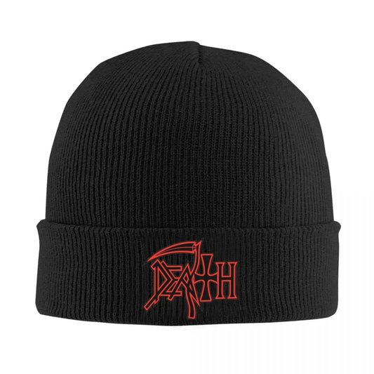 Death Metal Band Knitted Beanie – Unisex Autumn/Winter Acrylic Crochet Cap - Premium cap from Lizard Vigilante - Just $21.08! Shop now at Lizard Vigilante