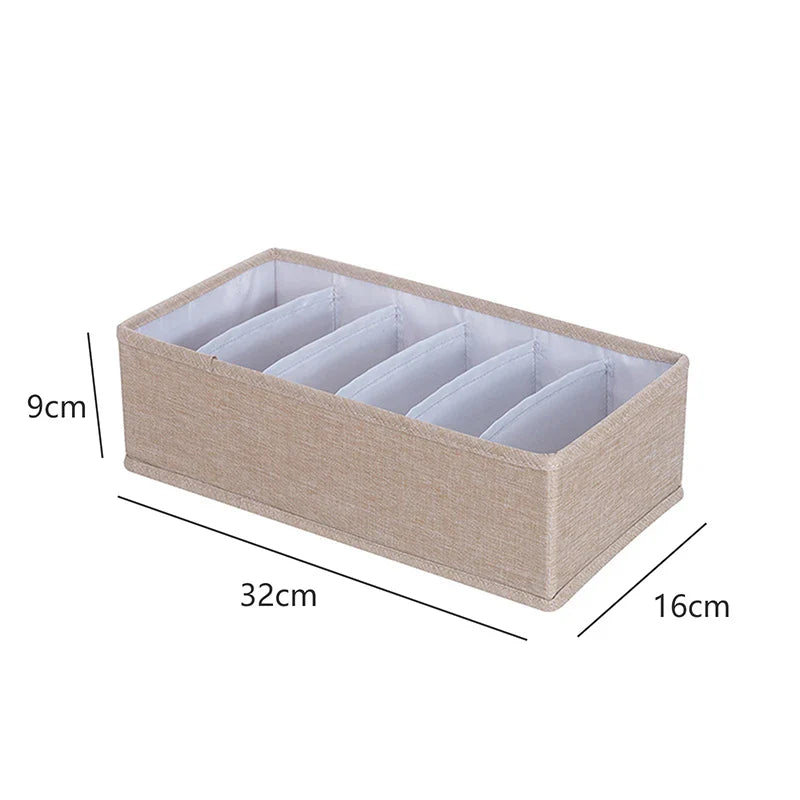 Fabric Underwear Bra Storage Box Underwear Sorting Box Panty Socks Compartment Storage Box Drawer Organizer Home Storage