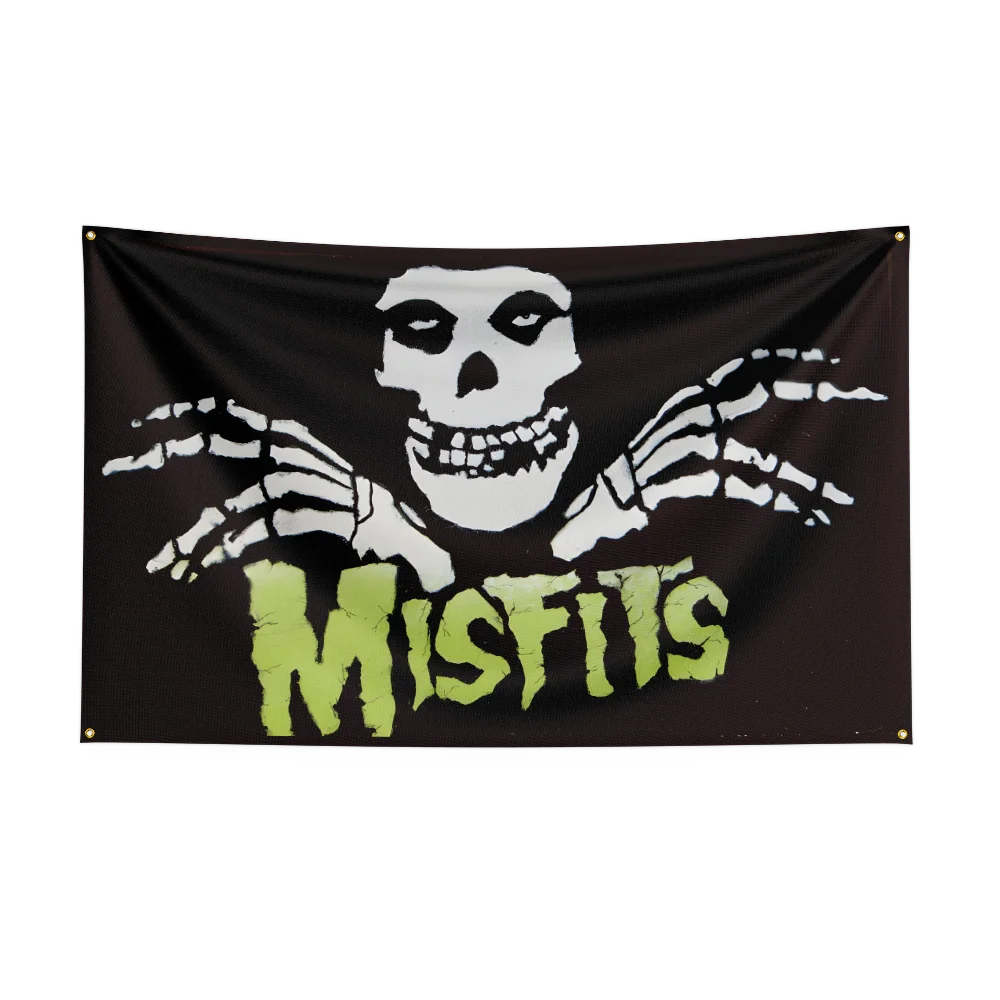 3x5 Ft Punk Band The Misfits Flag – Polyester Digital Printing Banner for Bedroom, Wall Art, Outdoor Tapestry Decoration - Premium flag from Lizard Vigilante - Just $17.99! Shop now at Lizard Vigilante