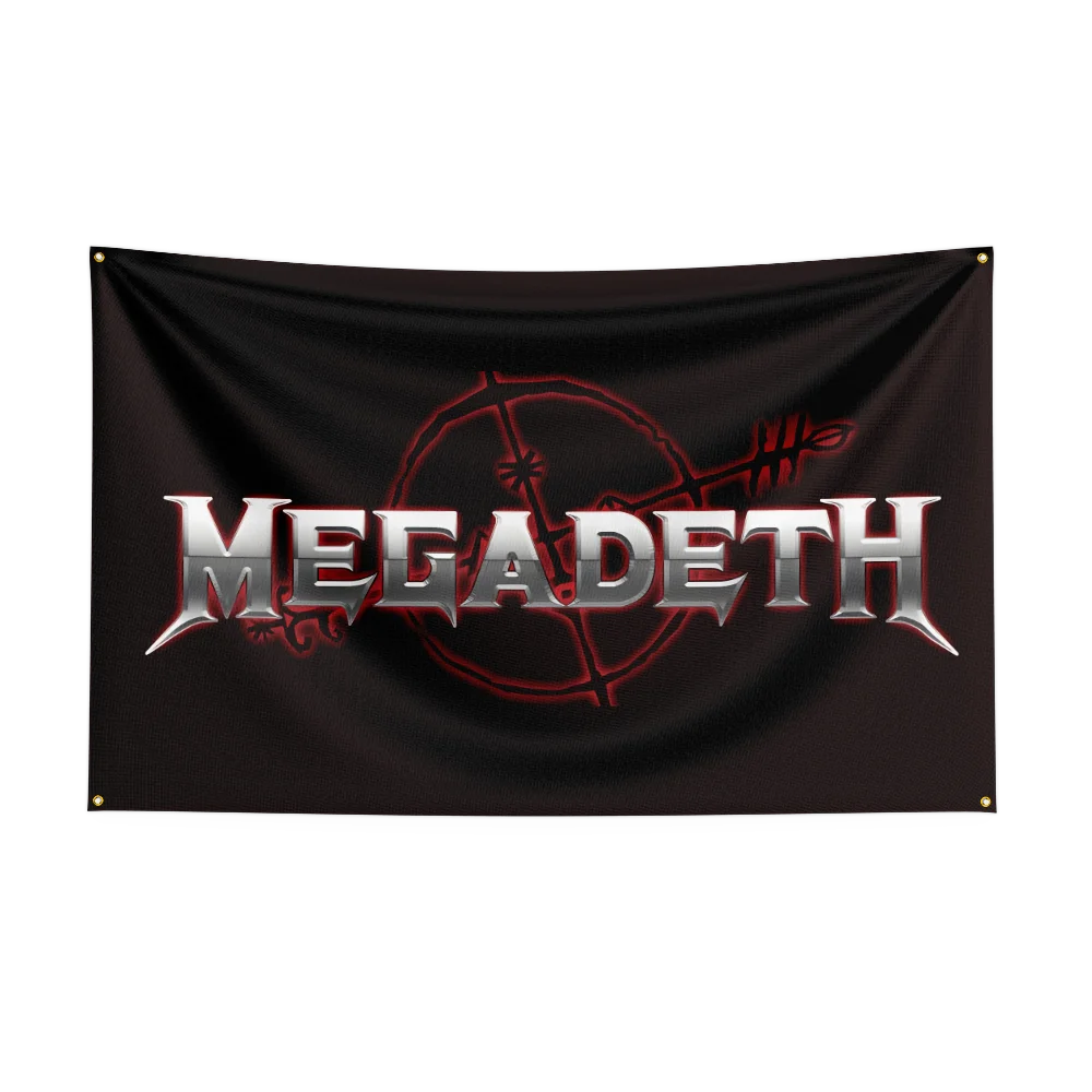 Megadeth Band Flag – Heavy Metal Rock Polyester Banner for Bedroom & Outdoor Wall Art - Premium flag from Lizard Vigilante - Just $17.99! Shop now at Lizard Vigilante