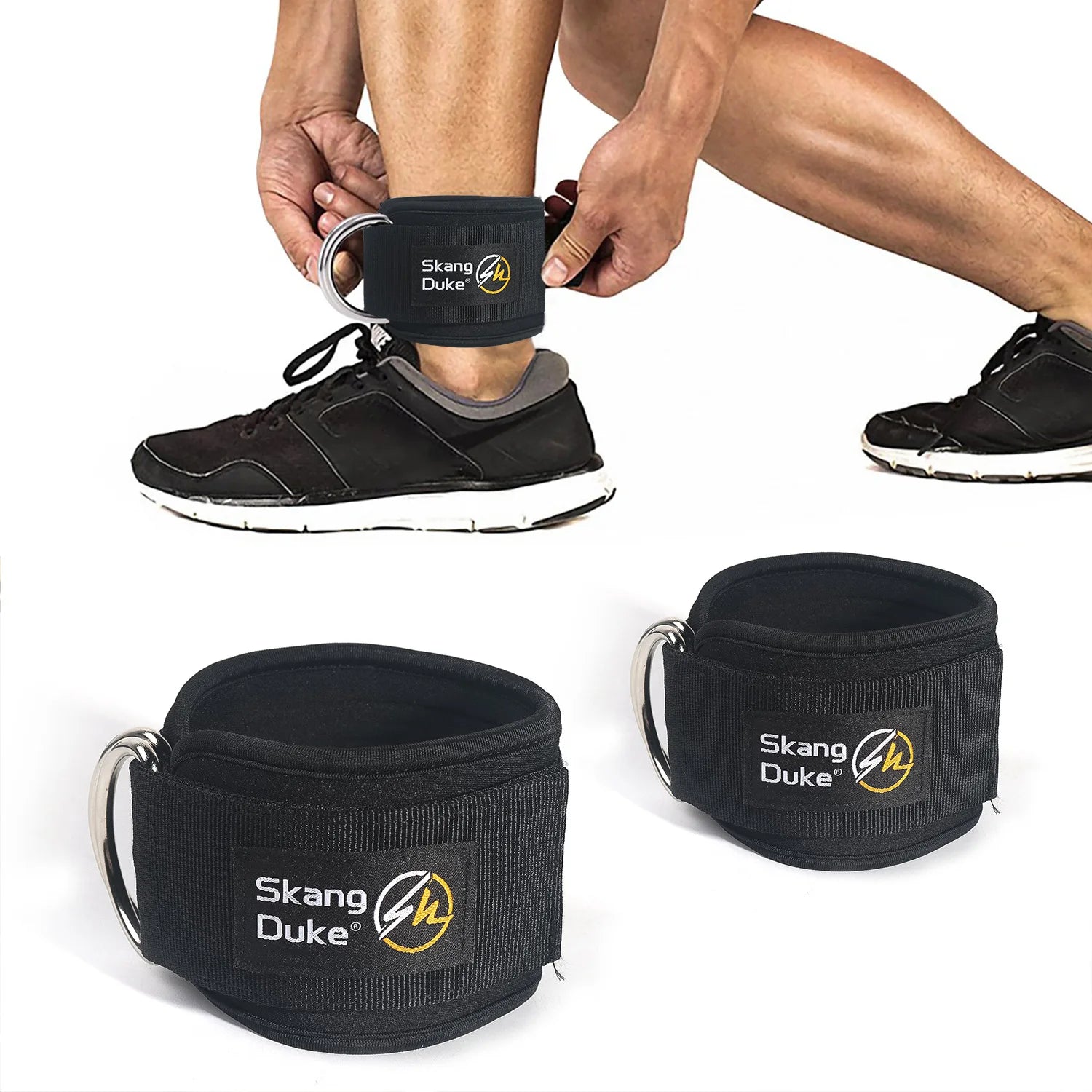 Ankle Ring for Fitness Ankle Buckle Leg Muscle Training Device Hip Training Straps Hook Leg Pull Rope Weight-Bearing Exercise - Premium ankle ring from Lizard Vigilante - Just $24.99! Shop now at Lizard Vigilante