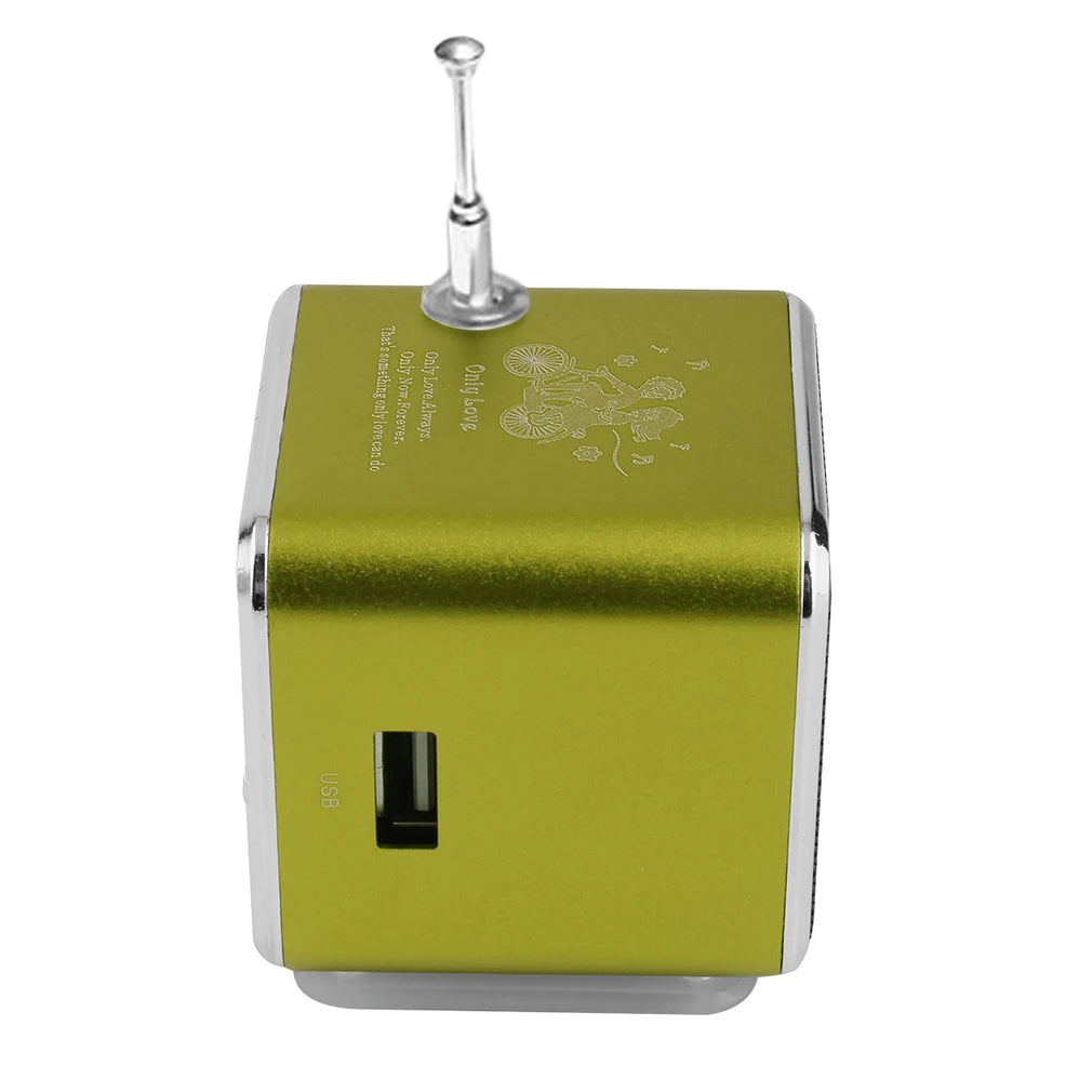 2024 Portable Aluminum Alloy Mini Stereo Speaker – USB, Super Bass, MP3/FM Radio Receiver - Premium speaker from Lizard Vigilante - Just $16.99! Shop now at Lizard Vigilante