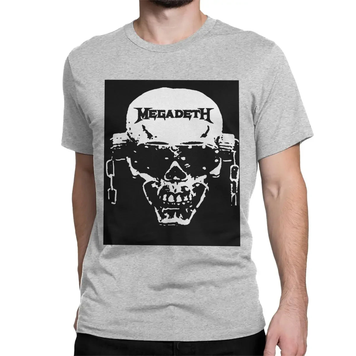 Unisex Megadeth Rock Band T-Shirt – 100% Cotton Casual Short Sleeve Tee for Music Fans - Premium T-Shirts from Lizard Vigilante - Just $24.88! Shop now at Lizard Vigilante