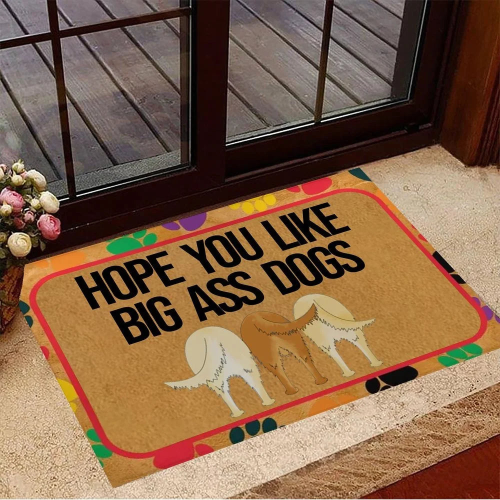 Beagle Doormat Hope You Like Big Ass Dogs Doormat Funny Dog Welcome Mat Beagle Owners Gift 3D Print Carpet Mat Home Decor - Lizard Vigilante