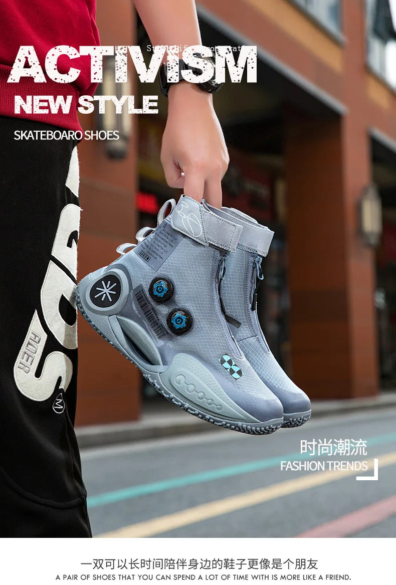 Brand Hip-hop Sneakers Men High-top Men Basketball Shoes Kids Women Designer Basket Boots Fashion Street Style Sports Shoes Male - Premium  from Lizard Vigilante - Just $66.99! Shop now at Lizard Vigilante