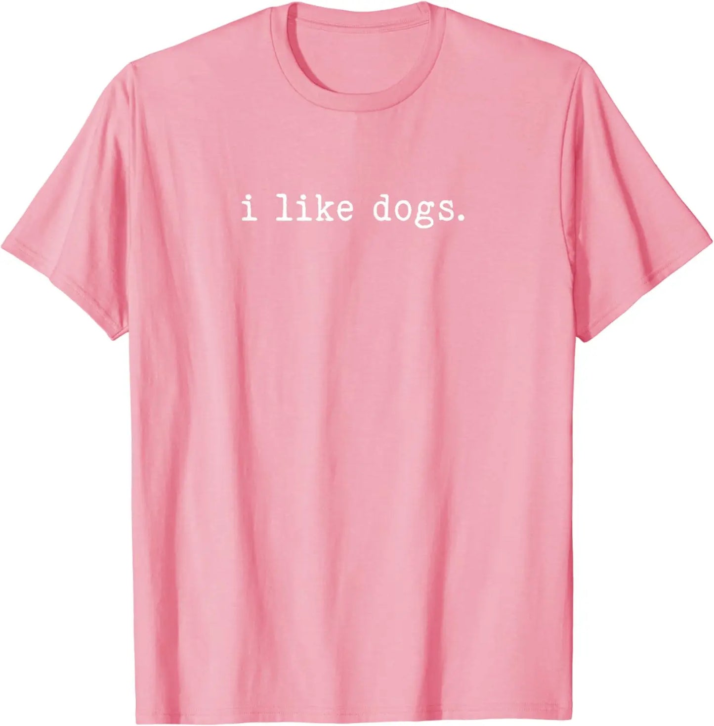 I Like Dogs Simple Minimalist Design Funny Graphic T-Shirt - Lizard Vigilante