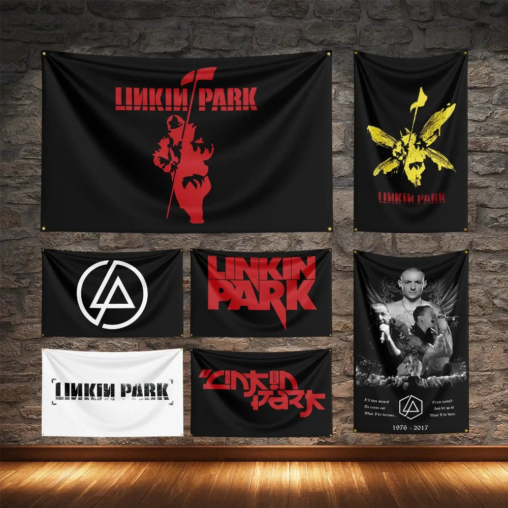 Linkin Park Rock Music Polyester Flag – Digital Printed Hanging Banner for Decoration - Premium flag from Lizard Vigilante - Just $15.99! Shop now at Lizard Vigilante