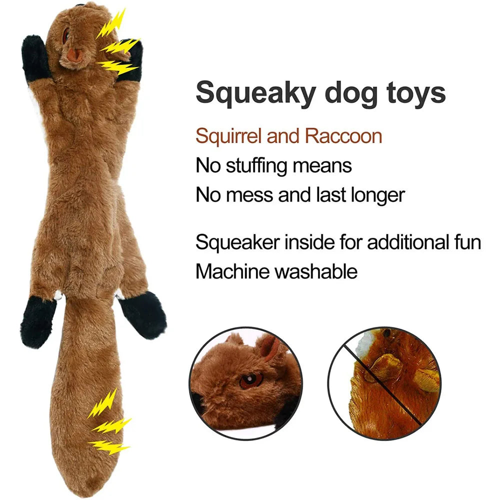 Funny Simulated Animal No Stuffing Dog Toy with Squeakers Durable Stuffingless Plush Squeaky Dog Chew Toy Crinkle Pet Squeak Toy - Premium dog toys from Lizard Vigilante - Just $2.99! Shop now at Lizard Vigilante