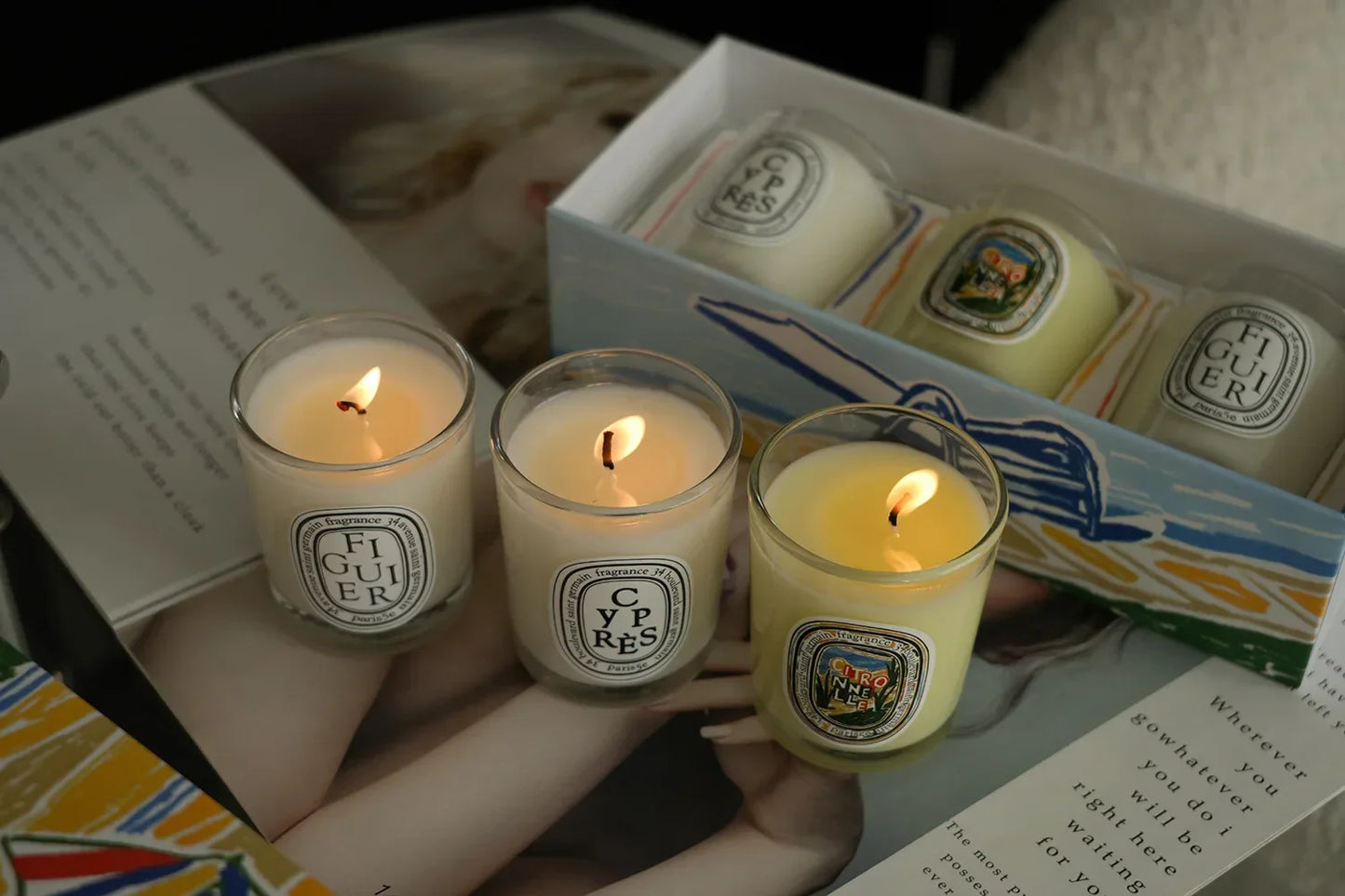 Aromatherapy Candle Natural Plant Scented Candles French Fragrance Fresh And Elegant Lasting Air Companion Aroma Gift