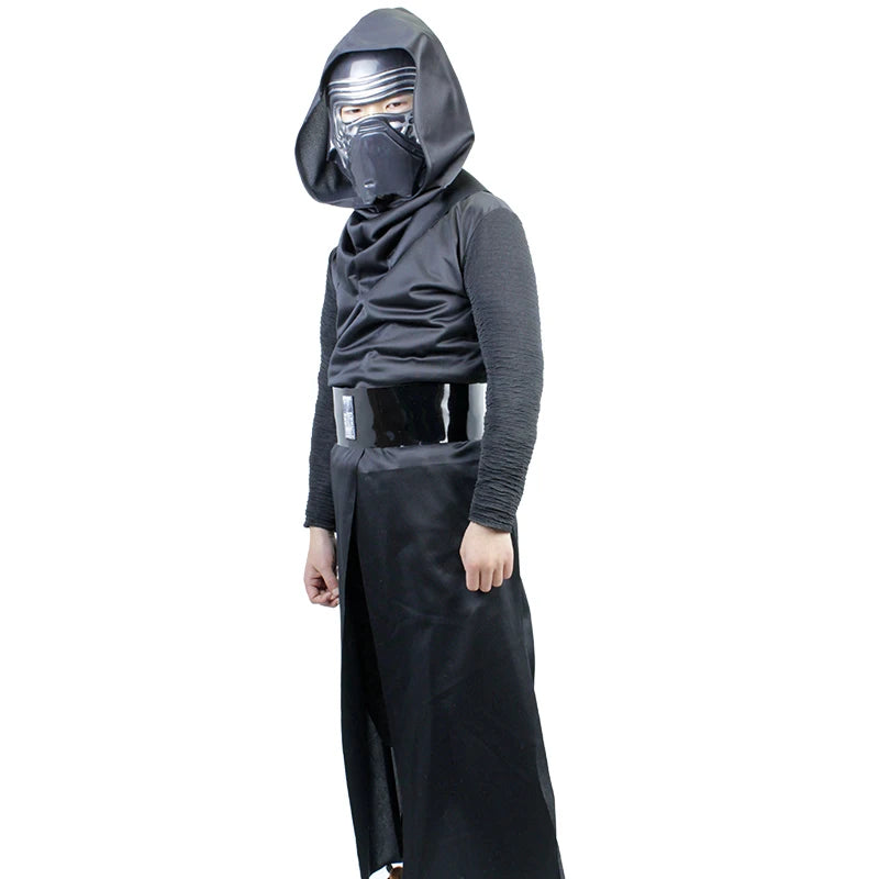 Deluxe  Kylo Ren Classic Cosplay Clothing Kids 4-10years Halloween Movie Costume 4PCS set - Premium  from Lizard Vigilante - Just $38.99! Shop now at Lizard Vigilante