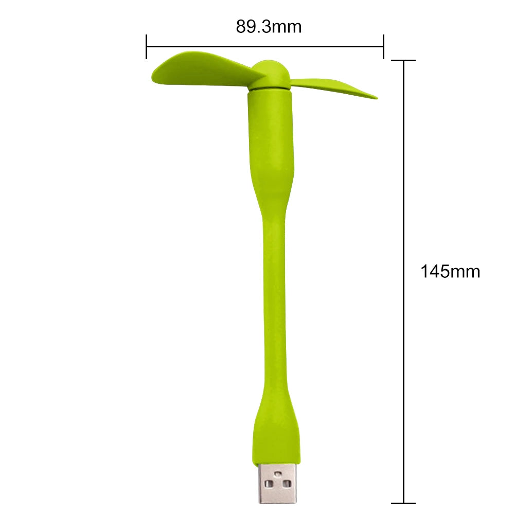 Mini Flexible USB Fan - Bendable Portable Hand Fan for Power Bank, Laptop, PC, and AC Charger - Premium fan from Lizard Vigilante - Just $11.99! Shop now at Lizard Vigilante