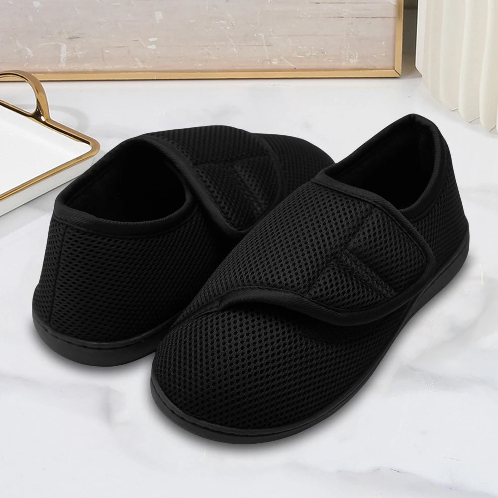Unisex Diabetic Shoes Wide Walking Shoes Plush Lining Slip-On Orthopedic Shoes Hook and Loop Sneakers for Swollen Feet - Premium  from Lizard Vigilante - Just $28.99! Shop now at Lizard Vigilante