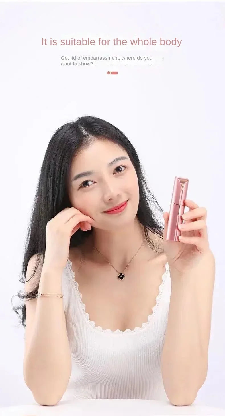 Slay & Slay Again – Lipstick-Sized Electric Epilator for Smooth Criminals (Face, Bikini, Zero Mercy) - Premium Electric Epilator from dsers - Just $17.77! Shop now at Lizard Vigilante