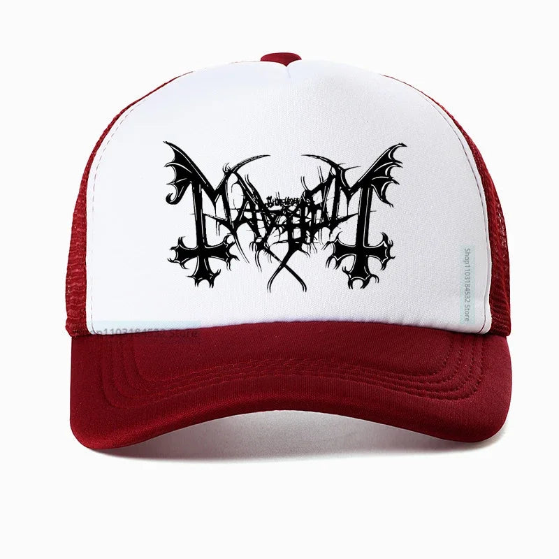 Mayhem Death Hat - Norwegian Heavy Metal Fashion Snapback - Premium hat from Lizard Vigilante - Just $23.88! Shop now at Lizard Vigilante