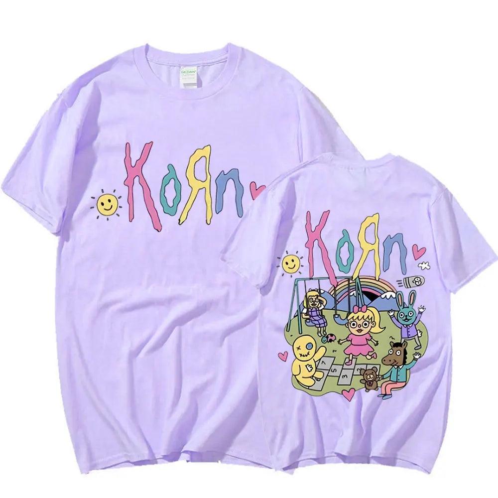 Rock Out with Korn: Oversized Tee for the Whole Crew (Unisex) - Premium  from Lizard Vigilante - Just $15.99! Shop now at Lizard Vigilante