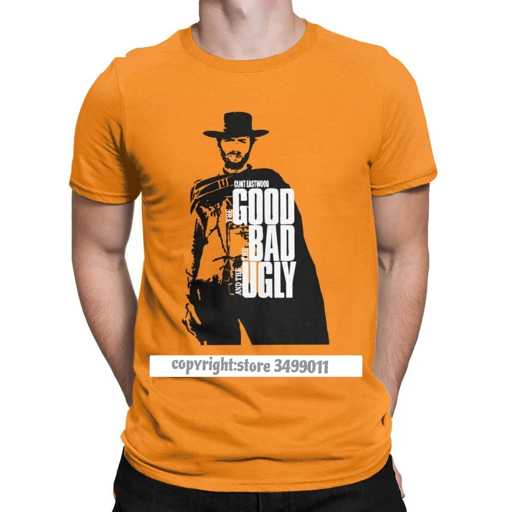 The Good The Bad And The Ugly Tee Shirt Big Size Clothing Novelty Clint Eastwood Tee Shirts Men Cotton T-Shirts - Premium tshirt from Lizard Vigilante - Just $22.49! Shop now at Lizard Vigilante