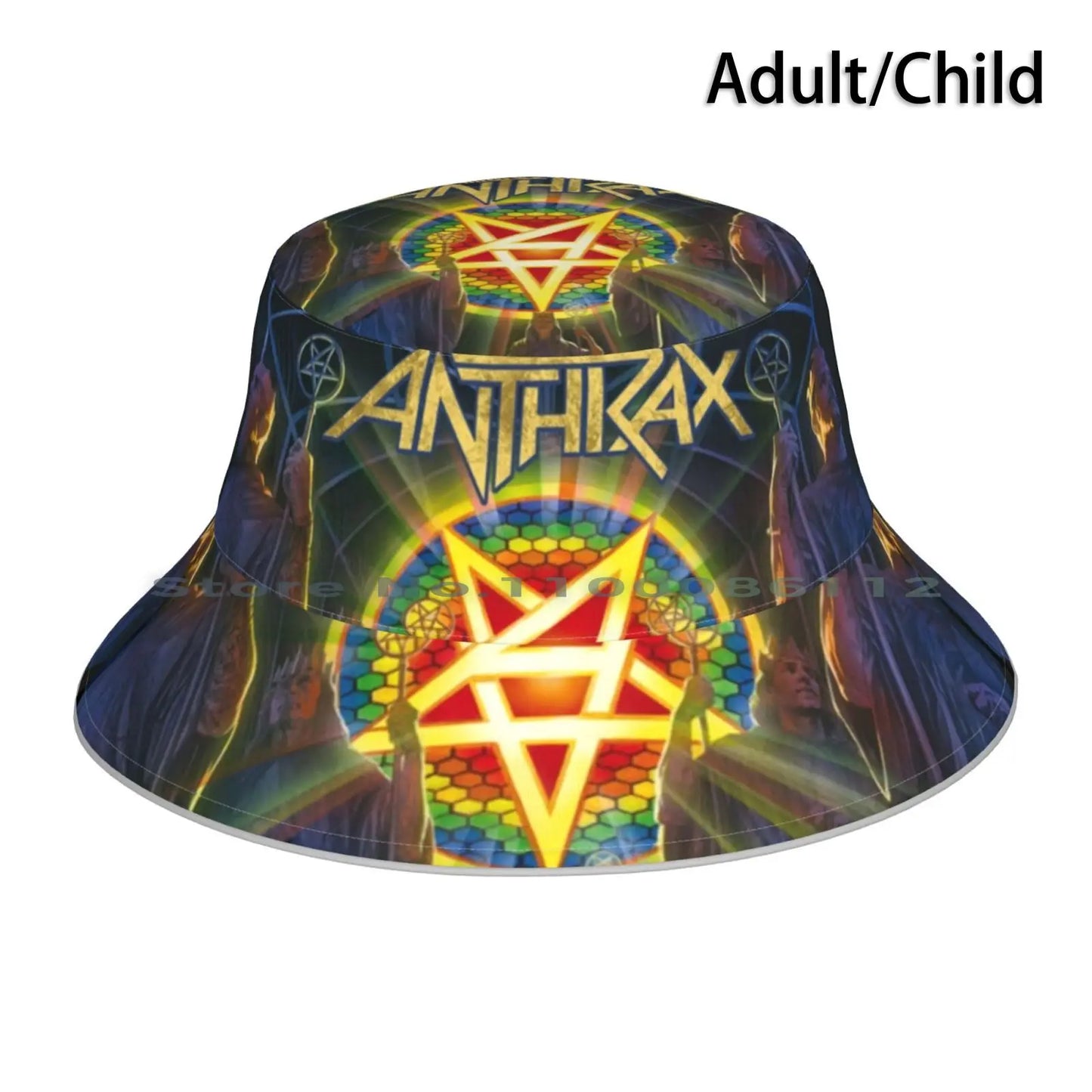 Anthrax "For All Kings" Bucket Hat – Heavy Metal Sun Cap for Fans of Thrash and Death Metal - Premium Bucket hats from Lizard Vigilante - Just $20.88! Shop now at Lizard Vigilante