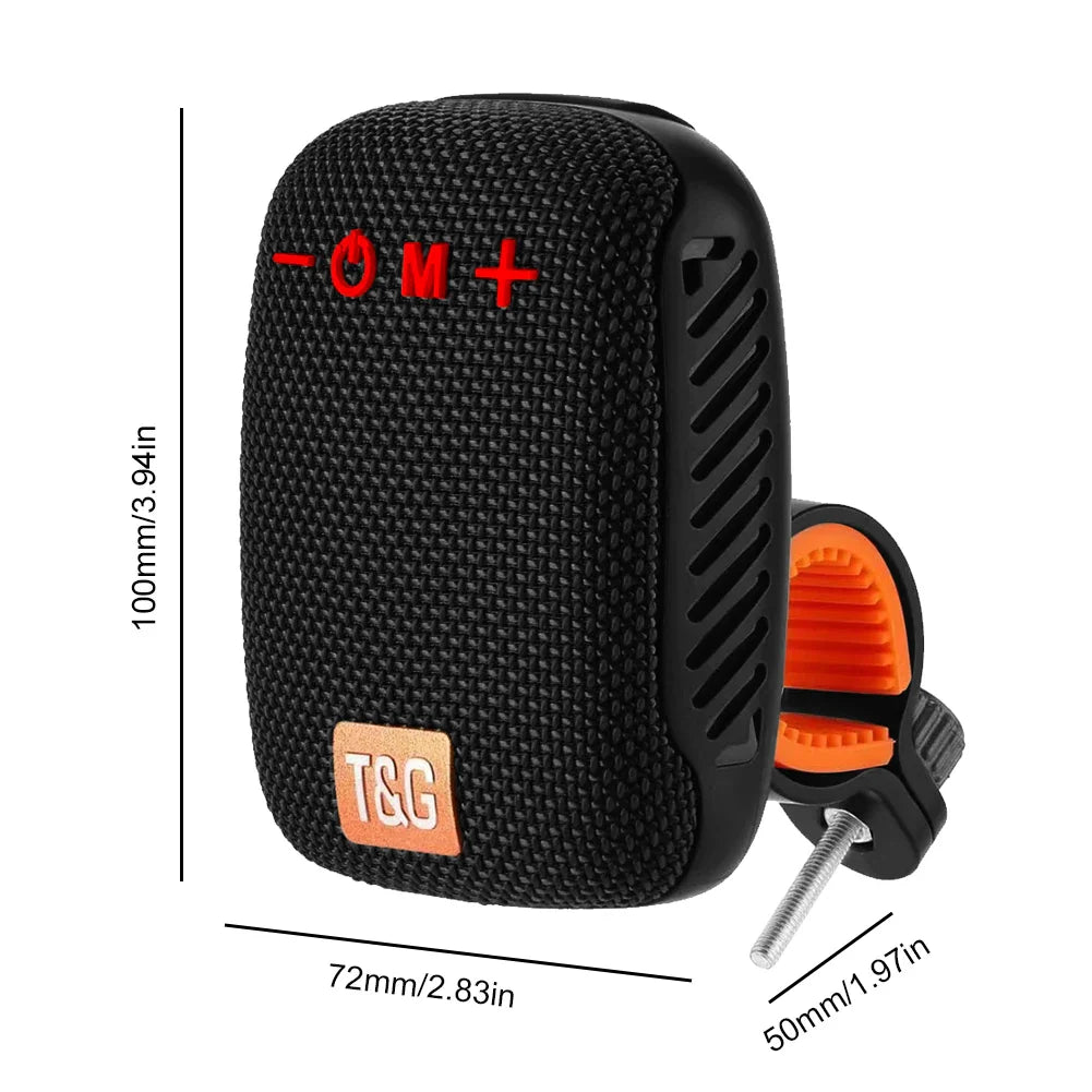 Wearable Bluetooth-Compatible5.3 Speaker with Strap Magnetic Clip-On Wireless Portable Speakers Small Speaker for Cycling/Hiking