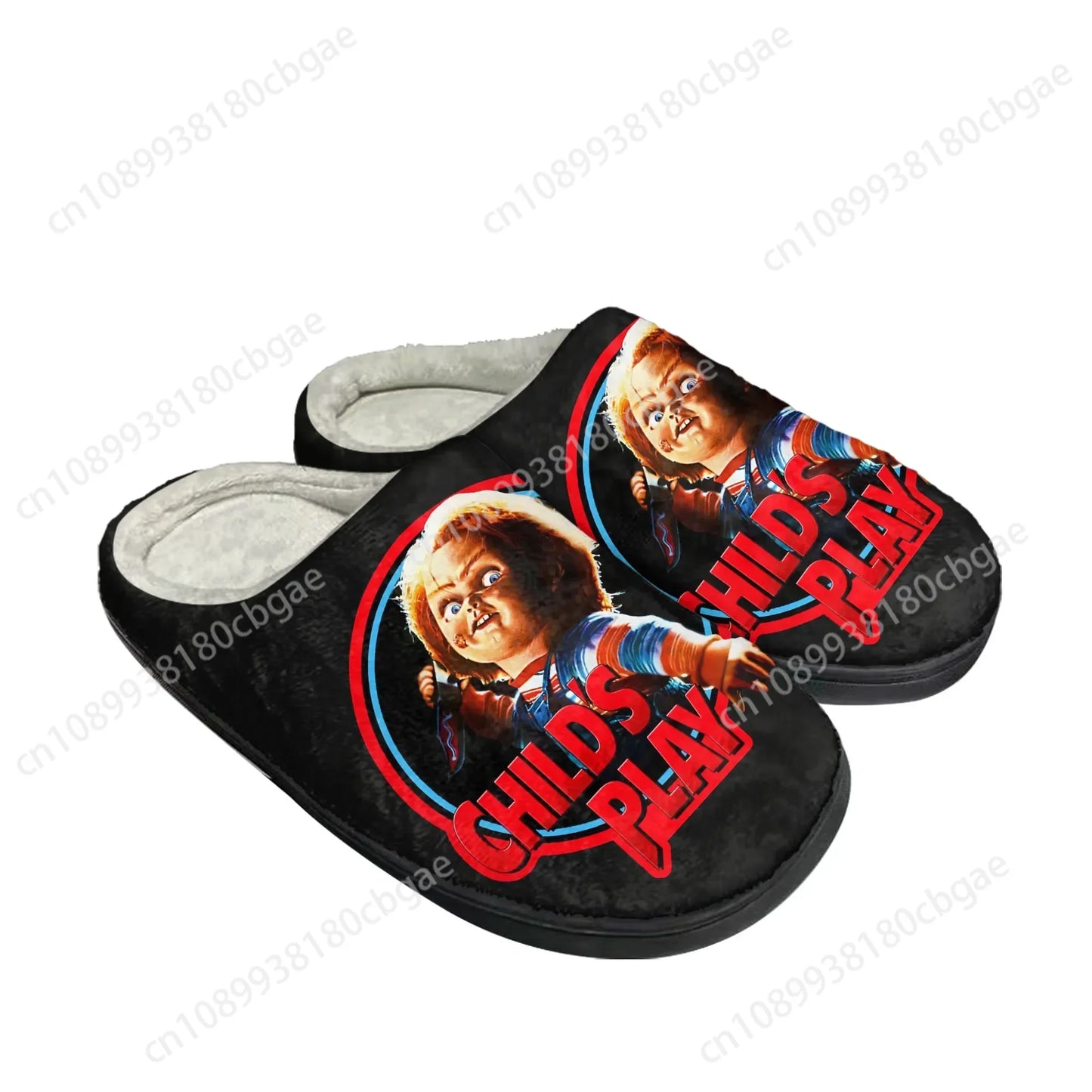 Horror Child's Play Chucky Slippers – Plush Casual Slippers for Men and Women, Cozy Keep Warm Sandals, Perfect for Couples - Premium slippers from Lizard Vigilante - Just $28.88! Shop now at Lizard Vigilante