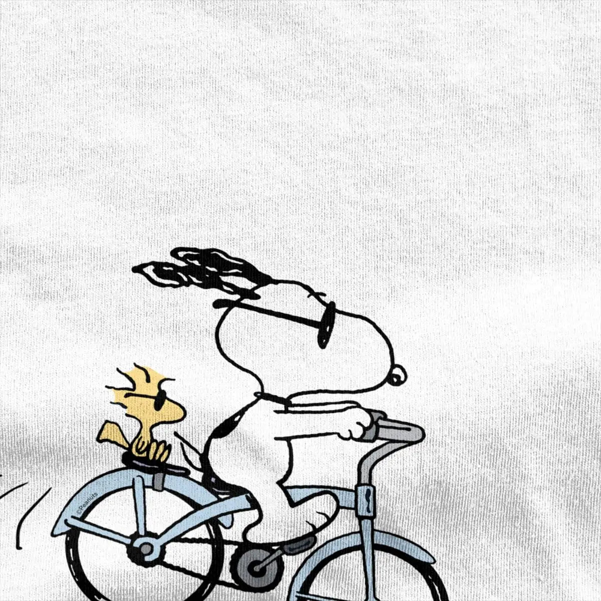 Snoopy & Woodstock Holiday Ride T-Shirt – Men’s & Women’s Cotton Comic Classic – Christmas Bicycle Adventure Tee - Premium t-shirt from Lizard Vigilante - Just $23.88! Shop now at Lizard Vigilante