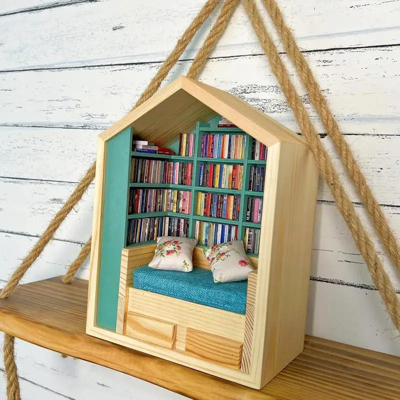 Anxiety Bookroom Shake Away Your Anxiety Bookshelf Toy Books Decor Set Unique Stress Reliever Bookroom Miniature Bookshelf - Premium  from Lizard Vigilante - Just $30.99! Shop now at Lizard Vigilante