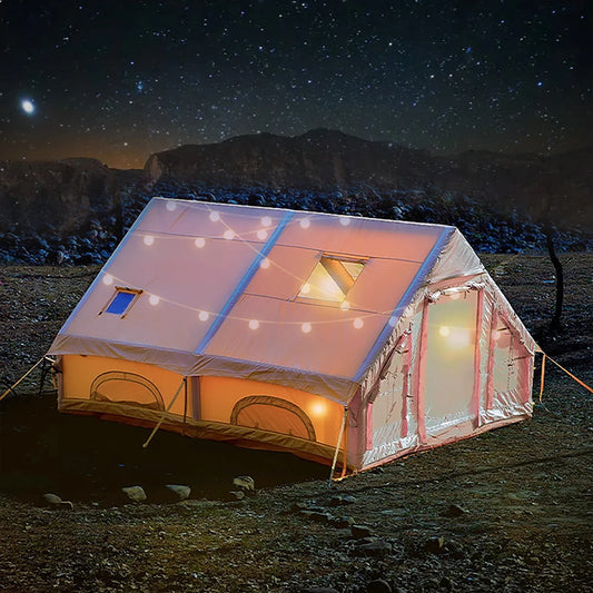 "The HexDome 129" – Battle-Ready Inflatable Fortress Tent for 8-10 Souls | Instant Setup Apocalypse Shelter with Pump - Premium tent from dsers - Just $1026.99! Shop now at Lizard Vigilante