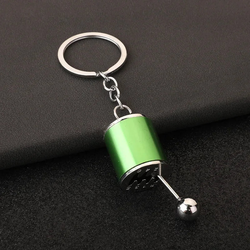 Personalized Keychain Creative Metal Mini Car Parts Manual Transmission Auto Keyring Accessories Key Ring Chain Men Lover Gift