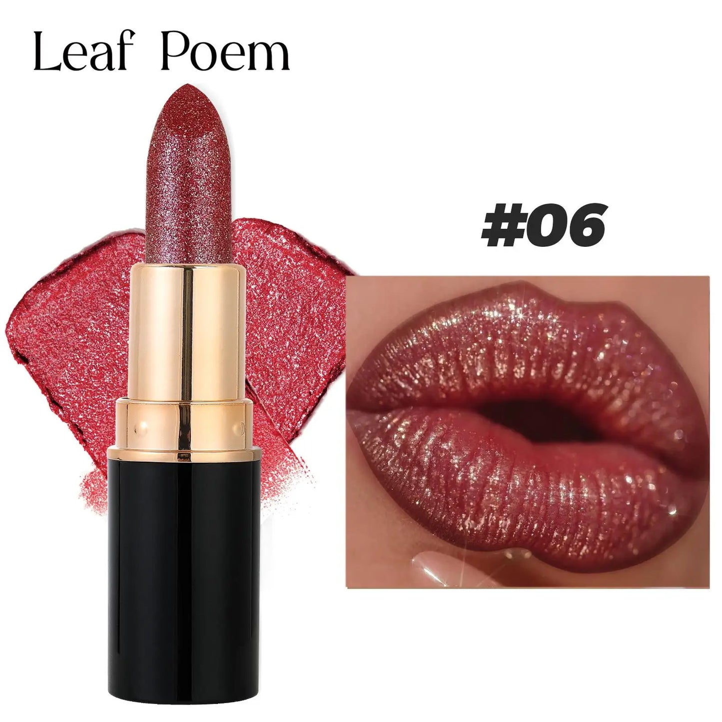 Makeup Non-sticky Non-fading Lipstick Pearlescent Long-lasting Moisturizing Fine Glitter Lip Gloss Hydrating Waterproof Lips Hot