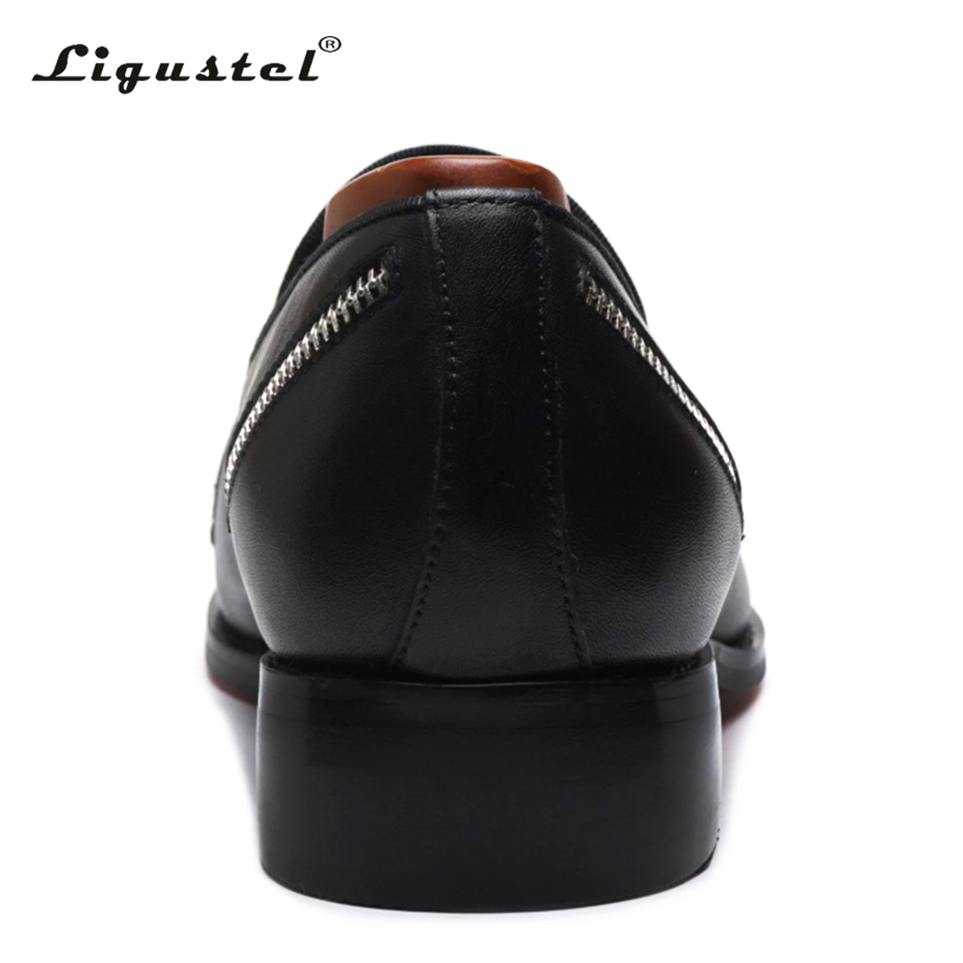 Ligustel Man Original Handmade Red Bottom Shoes Men Fashion Wedding Party Black Leather Loafers Shoes for Men with Plus Size - Premium  from Lizard Vigilante - Just $139.99! Shop now at Lizard Vigilante