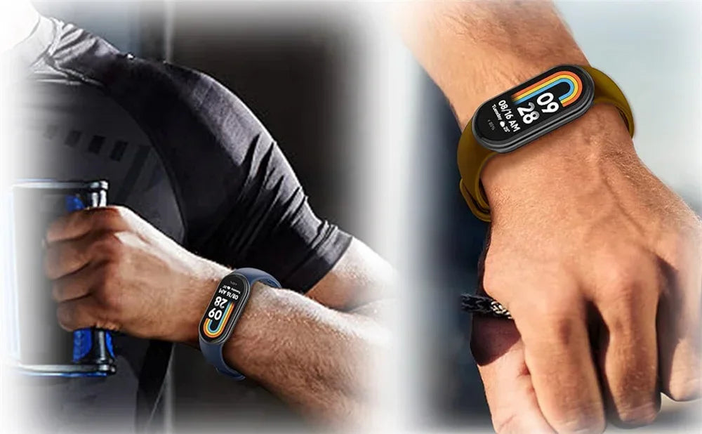 Sport Watchbands For Xiaomi Mi band 8-9 NFC Replacement miband9/8 silicone Bracelet waterproof Strap smart mi band 9 Accessories