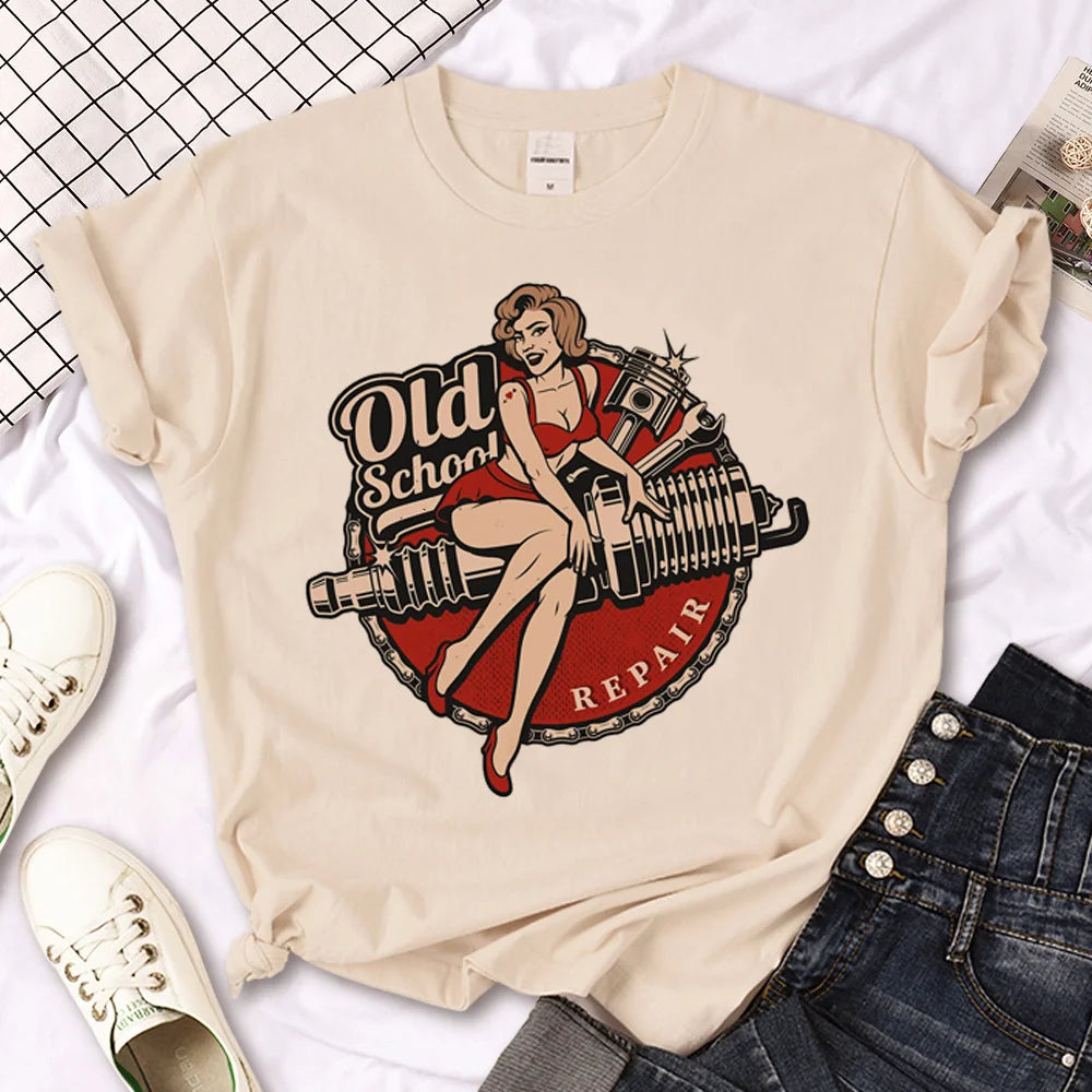 Rockabilly Riot Manga Heatwave Tee For Women