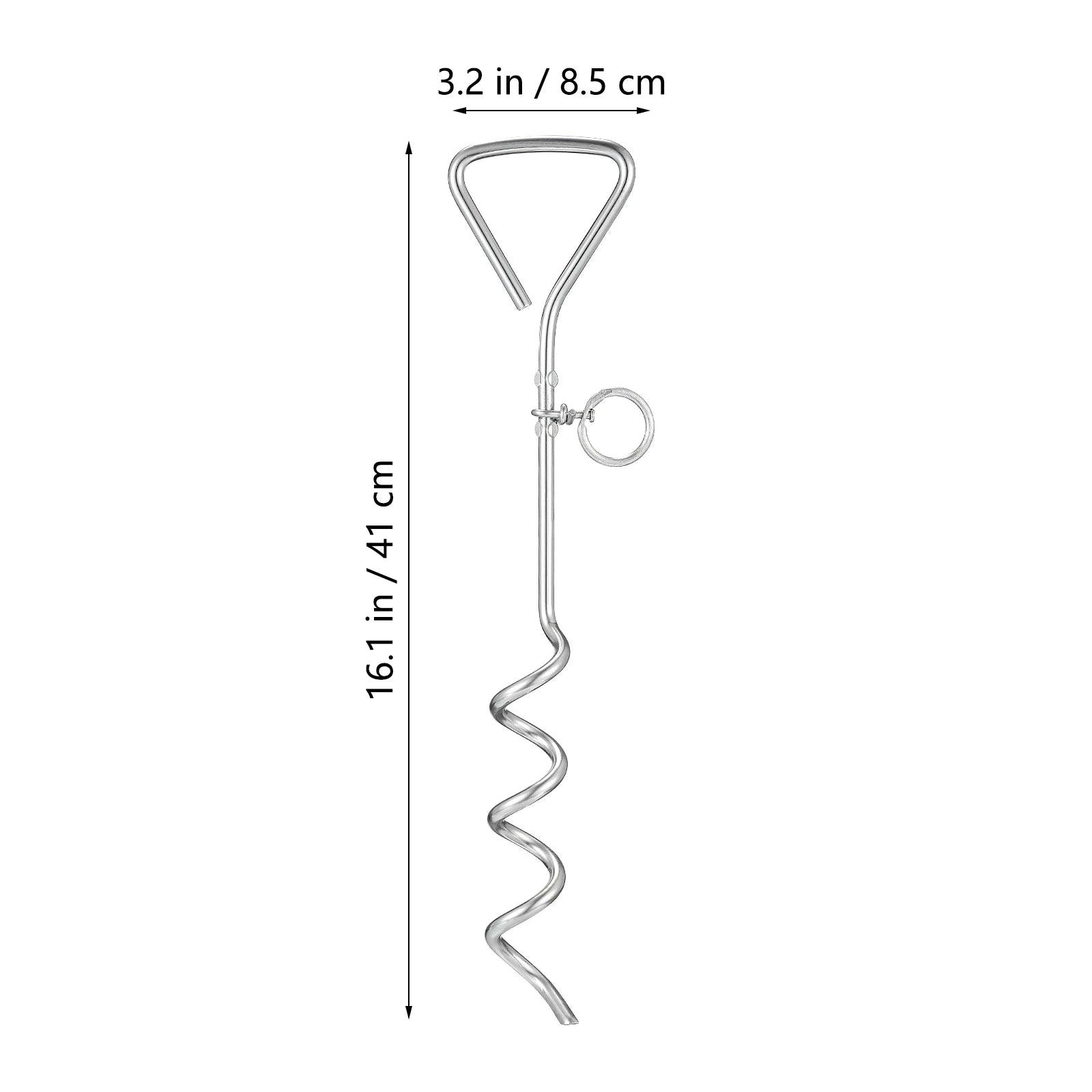 Tie Out Stake Ground Spiral Anchor Outdoor Dog Puppy Leash Anchor Stake - Premium ground anchor from Lizard Vigilante - Just $22.99! Shop now at Lizard Vigilante