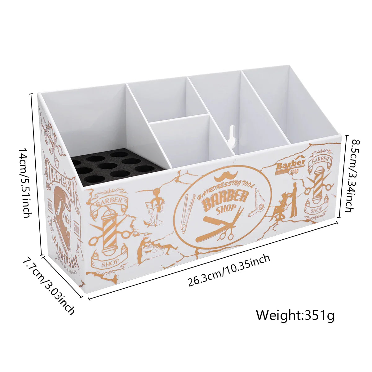 Hairdressing Storage Box Hair Scissors Combs Clips Holder Barbershop Removable Large Capacity Haircut Rack Home Storage Tools