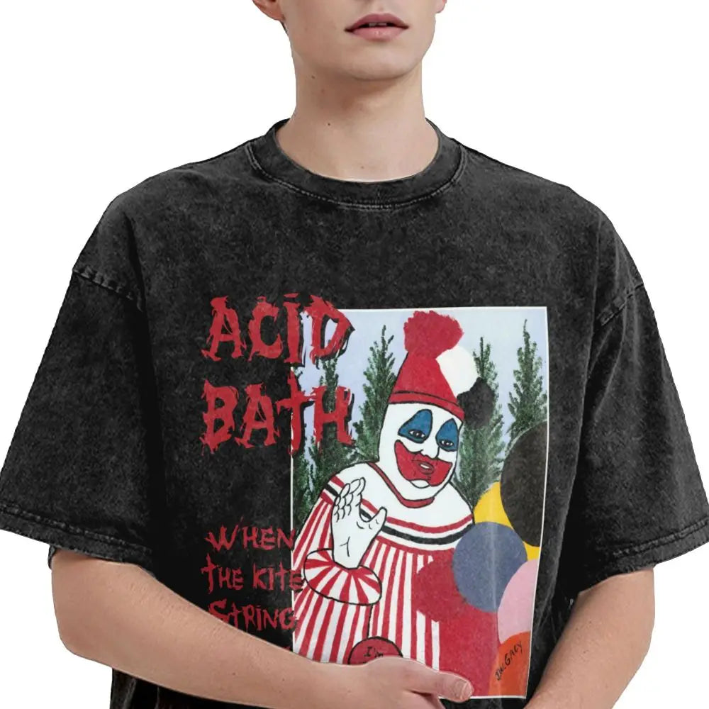 Acid Bath “When The Kite String Pops” Vintage Washed Tee — Oversized Streetwear For Men Who Own The Night - Premium tee from dseers - Just $50.99! Shop now at Lizard Vigilante