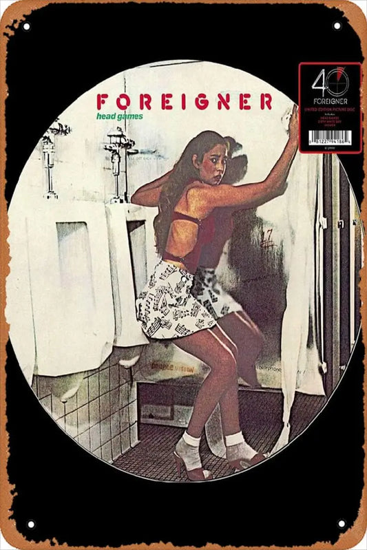 Foreigner Head Games Poster Music Retro Metal Tin Sign 8x12 Inch - Premium  from Lizard Vigilante - Just $17.99! Shop now at Lizard Vigilante