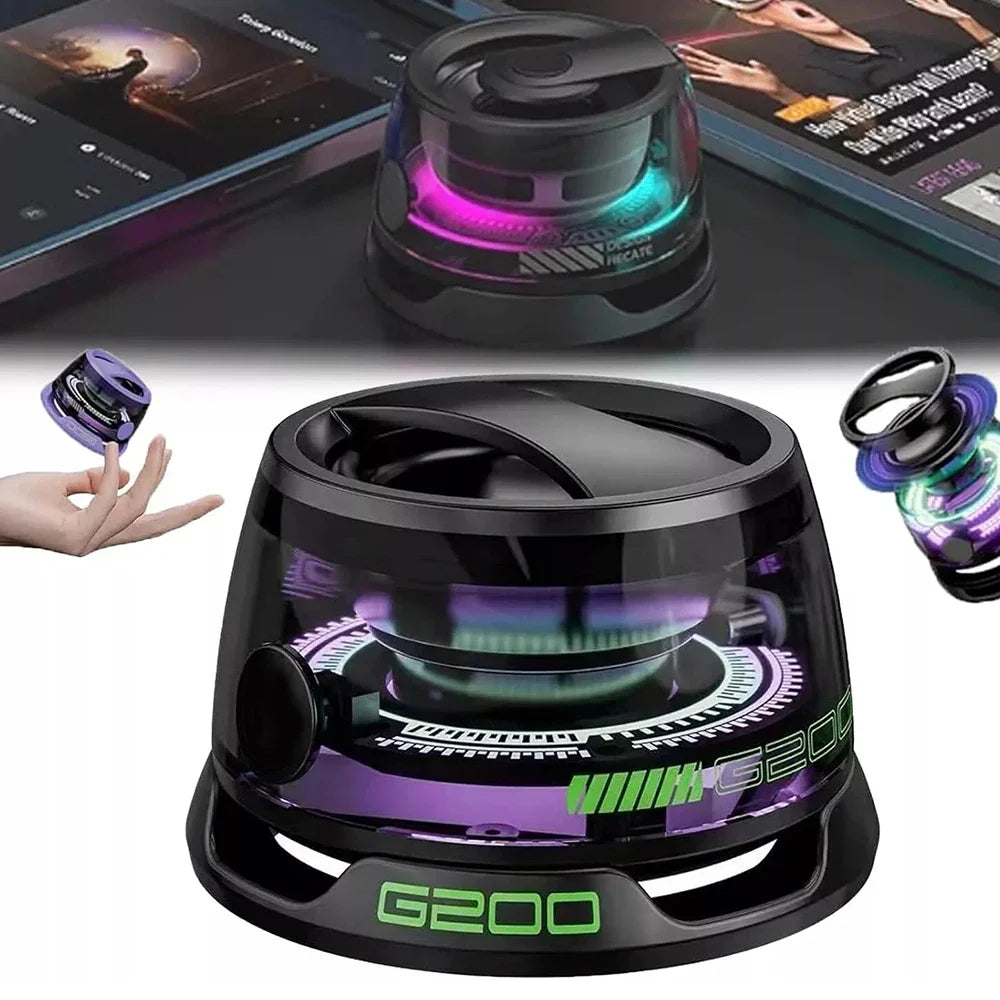 Multifunctional Bluetooth 5.3 Speaker Mini Speaker Portable Magnetic Speaker with RGB Color Light and Phone Holder for ios 2025