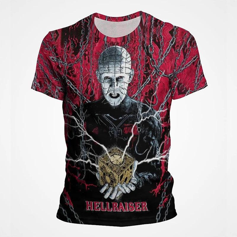 Horror Movie Hellraiser T-Shirts Scary 3D Printed Streetwear Men Women Casual Fashion Oversized T Shirt Kids Tees Tops Clothing - Premium T-shirts from Lizard Vigilante - Just $22.99! Shop now at Lizard Vigilante