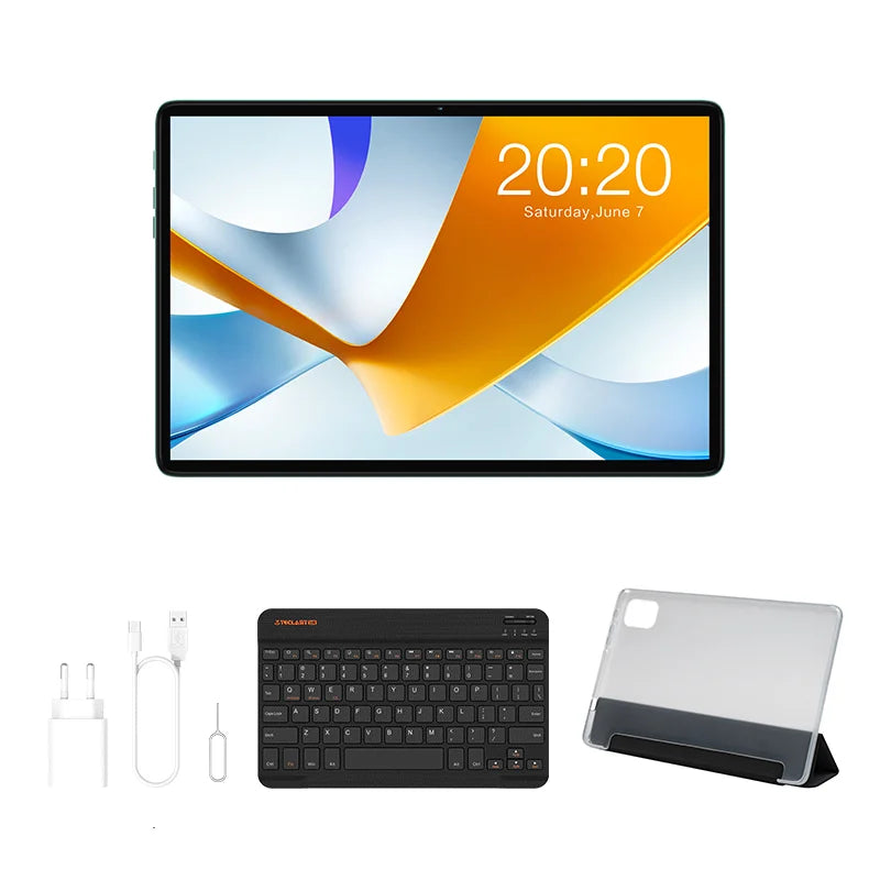 Teclast T50 Plus Tablet, 11 Inches, Unisoc T620, 8 Cores, (6Gb+10Gb)Max.16Gb Ram, 256Gb Rom, 4g Network, Dual Sim, Android 14, 8000Mah, 1920X1200 Ips, Wifi