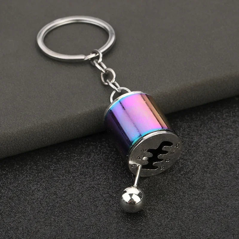 Personalized Keychain Creative Metal Mini Car Parts Manual Transmission Auto Keyring Accessories Key Ring Chain Men Lover Gift