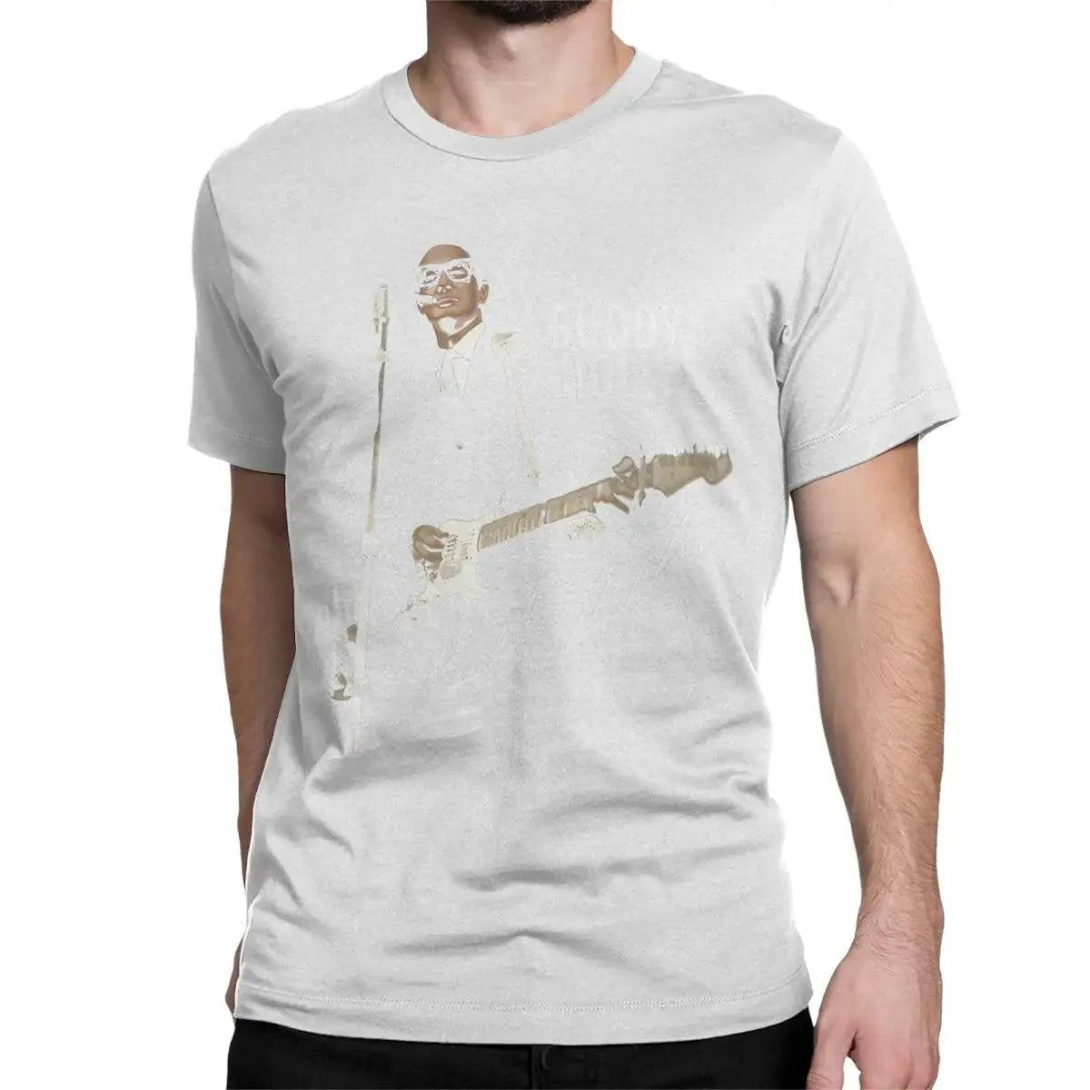 Buddy Holly Rocker Men Women T Shirts Rock Leisure Tee Shirt Short Sleeve Round Collar T-Shirts 100% Cotton Gift Idea Clothes - Premium T-Shirt from Lizard Vigilante - Just $27.05! Shop now at Lizard Vigilante