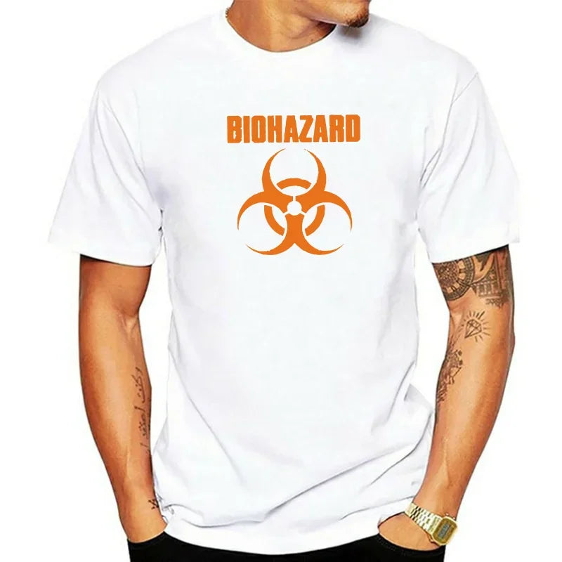 BIOHAZARD T-Shirt Official Merchandise Classic Band Logo Men Clothing Harajuku Graphic Oversized Summer Fashion Tops - Premium T-shirts from Lizard Vigilante - Just $19.99! Shop now at Lizard Vigilante