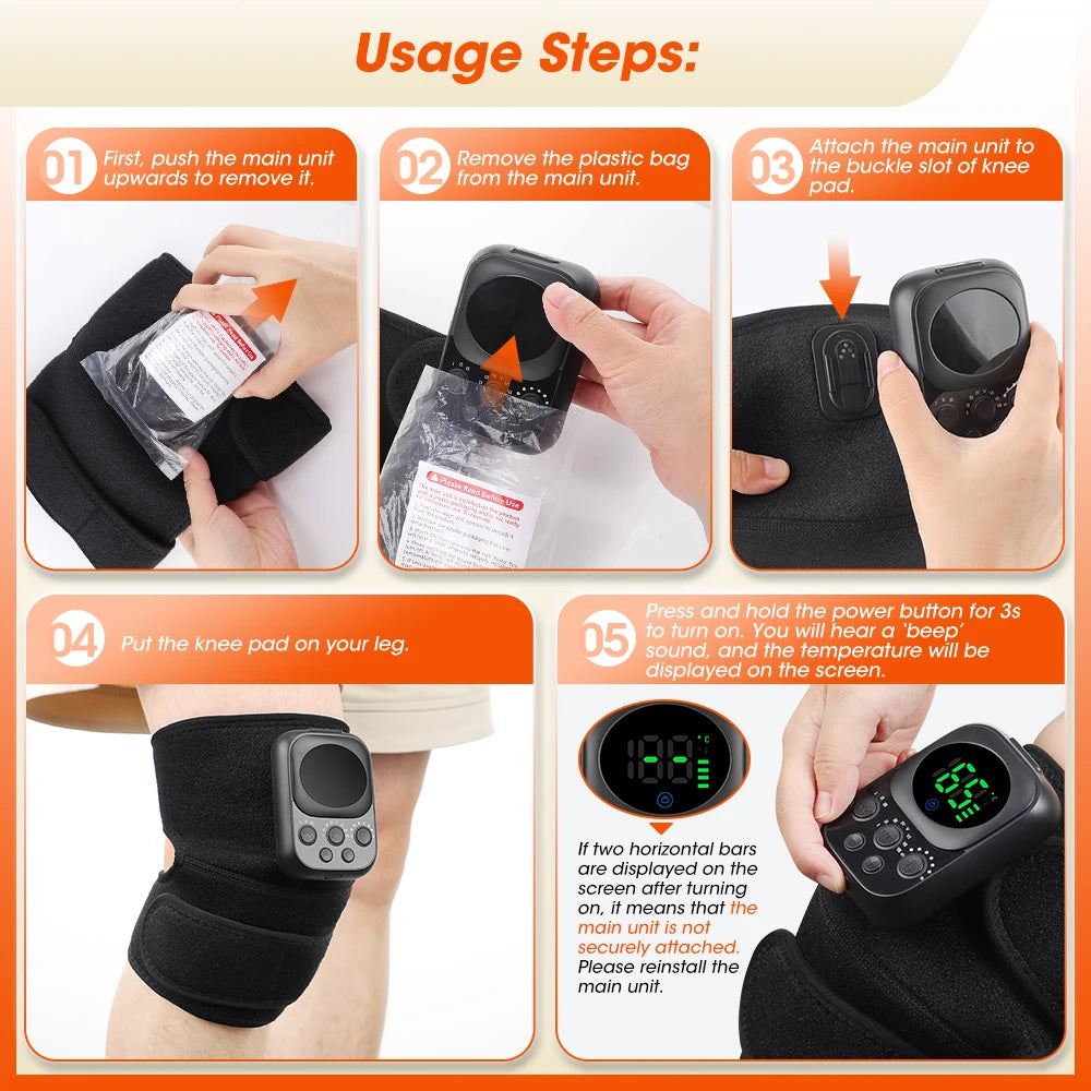 Hellfire 3-In-1 Shockwave Heated Knee Armor