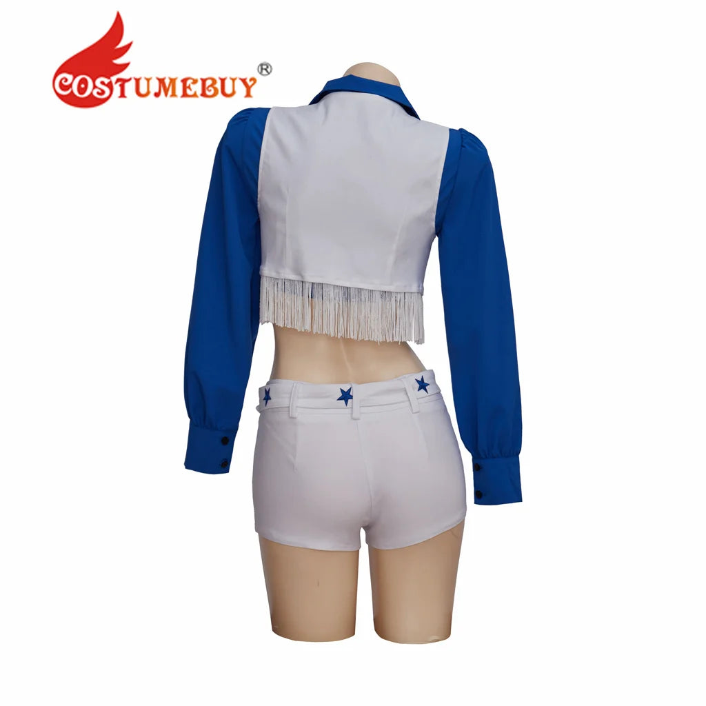 Women's Blue Star Cheerleader Costume For Role-Playing Cowgirls Plus Sizes - Premium Cosplay Costumes from Lizard Vigilante - Just $52.88! Shop now at Lizard Vigilante