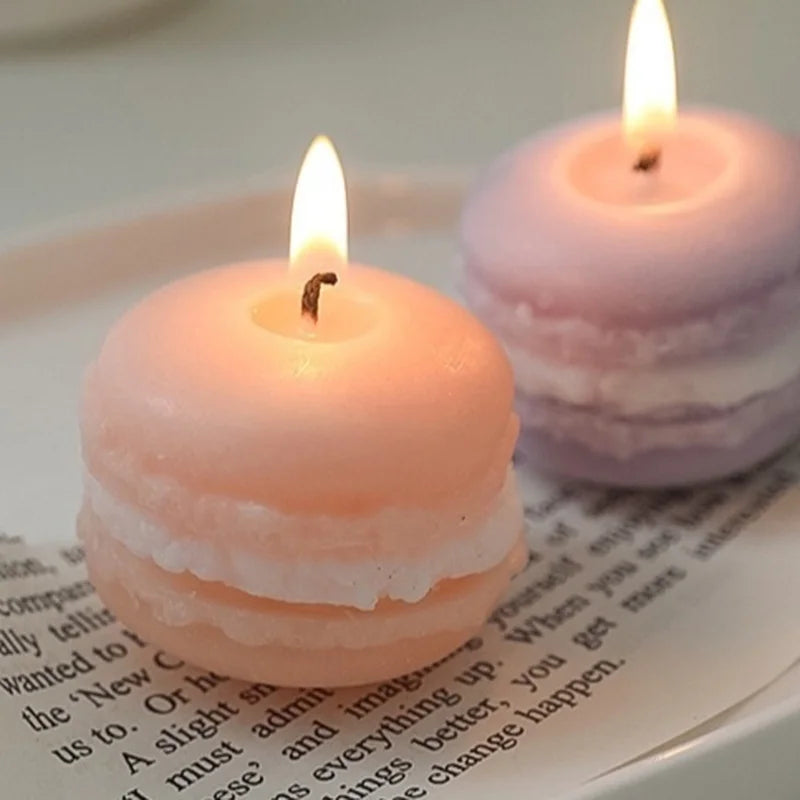 2025 Cute Macaron Creative Styling Aromatherapy Candles Home Fragrance Collection Decoration Ornaments Christmas Birthday Gifts