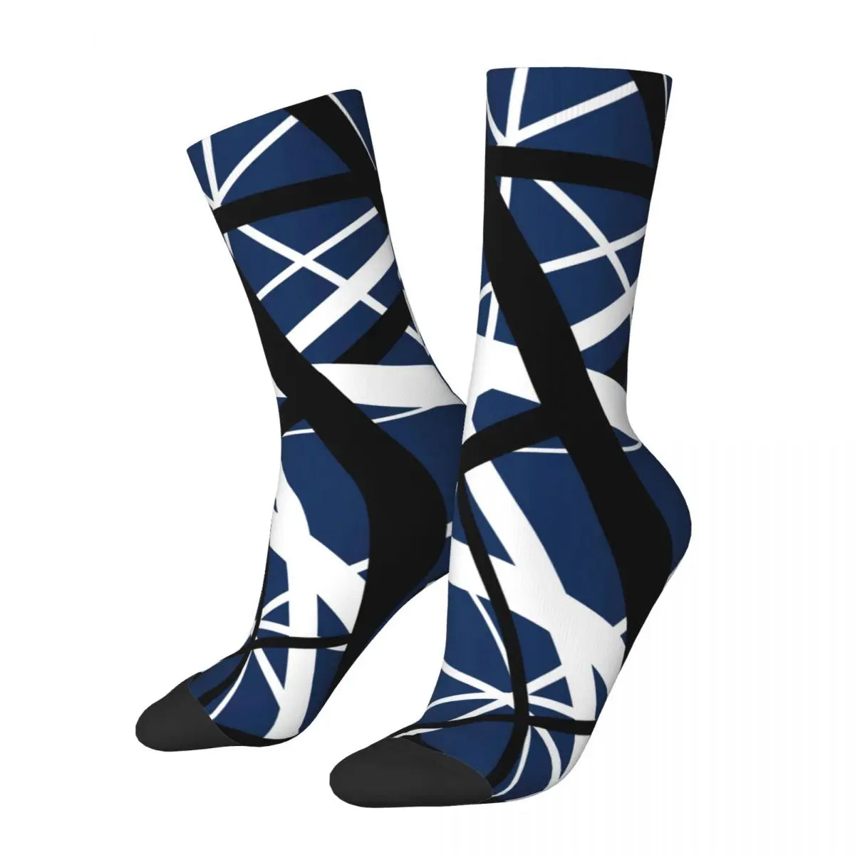 Eddie Van Halen Stripe Socks That Will Make You Feel Like a Guitar God - Premium socks from Lizard Vigilante - Just $19.84! Shop now at Lizard Vigilante