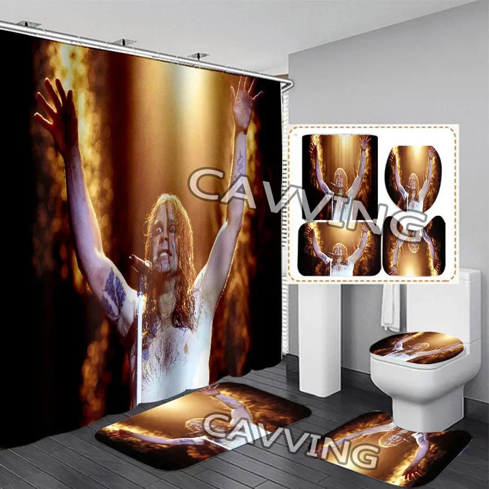 Headbang in the Bathroom: Ozzy Osbourne 3D Shower Curtain Set - Premium shower curtain from Lizard Vigilante - Just $34.99! Shop now at Lizard Vigilante