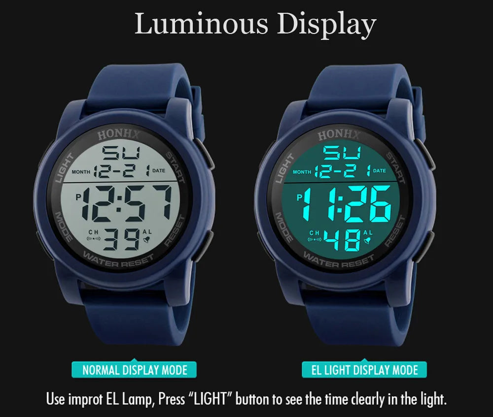 Luxury Men's Sport Watch | Waterproof, Multi-Functional Timepiece - Premium watch from Lizard Vigilante - Just $23.88! Shop now at Lizard Vigilante