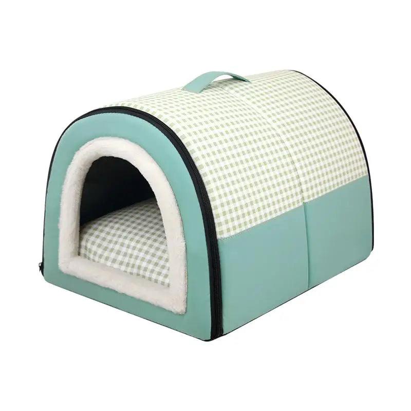 Pet Dog House Soft Cozy Pet Sleeping Bed for Small Medium Dogs Cats Foldable Removable Puppy Nest Portable Kennel Pet Supplies - Premium pet bed from Lizard Vigilante - Just $24.99! Shop now at Lizard Vigilante