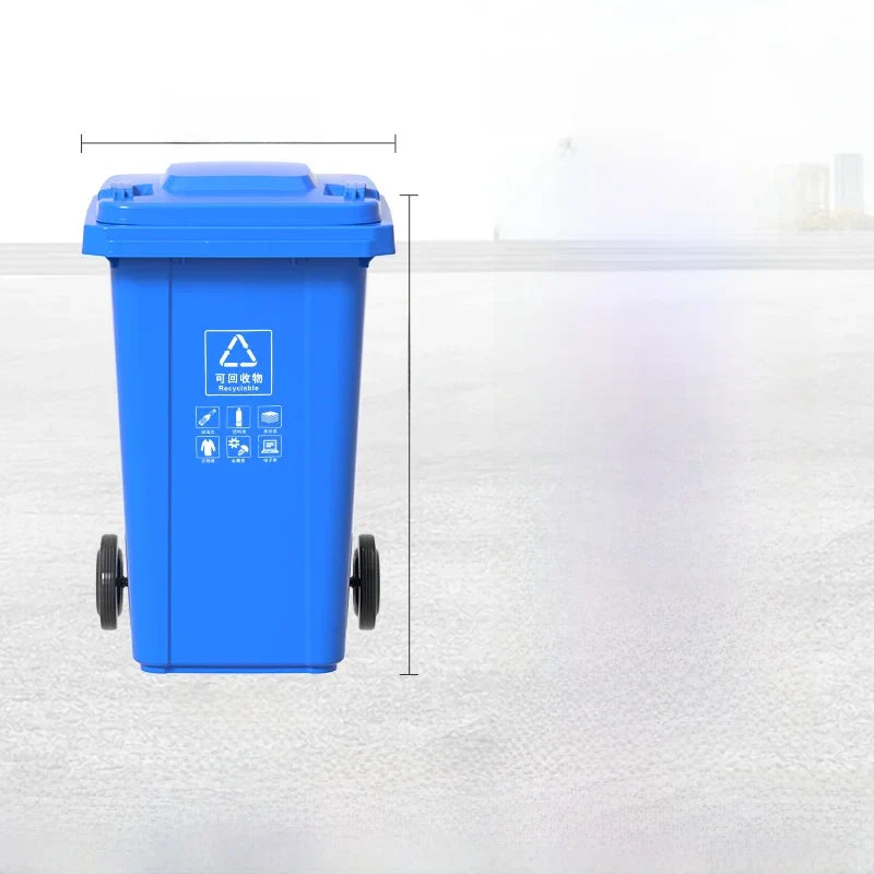 Large Capaci Outdoor Kitchen Waste Bin 240L with Wheels for ering Commercial Use Big Size Tra Can Recycling Bin