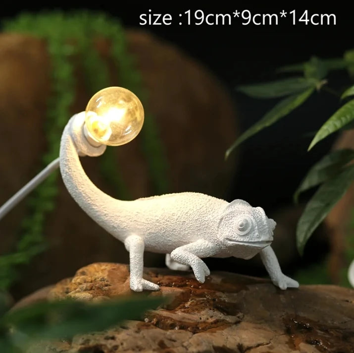 Resin Lizard Night Light Living Room Bedroom Modern Animal Chameleon Wall Lamps Led Table Lamps Home Decor Luminarie - Premium lizard light from Lizard Vigilante - Just $36.99! Shop now at Lizard Vigilante